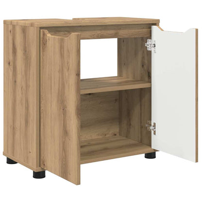 Mobile per lavabo da bagno Rovere artigianale 60 x 30 x 60 cm