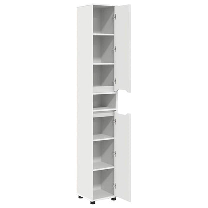 Mobile da Bagno Bianco 30,5 x 30 x 195 cm Legno multistrato