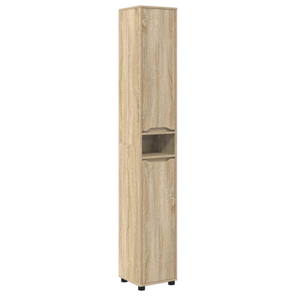 Mobile da Bagno con porta Rovere Sonoma 30,5 x 30 x 195 cm