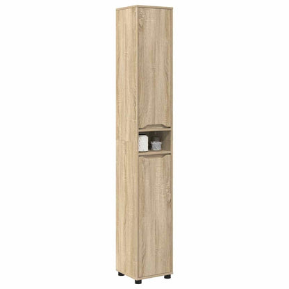 Mobile da Bagno con porta Rovere Sonoma 30,5 x 30 x 195 cm