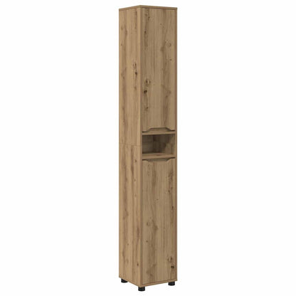 Mobile da Bagno con porta Rovere artigianale 30,5 x 30 x 195 cm