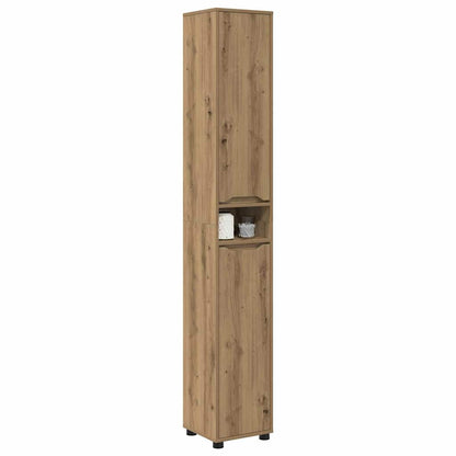 Mobile da Bagno con porta Rovere artigianale 30,5 x 30 x 195 cm