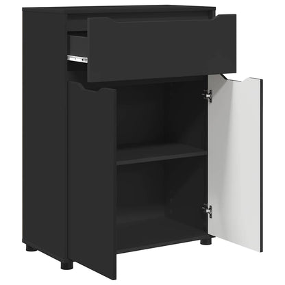 Mobile da Bagno Nero 72,5 x 36,5 x 100 cm Legno multistrato