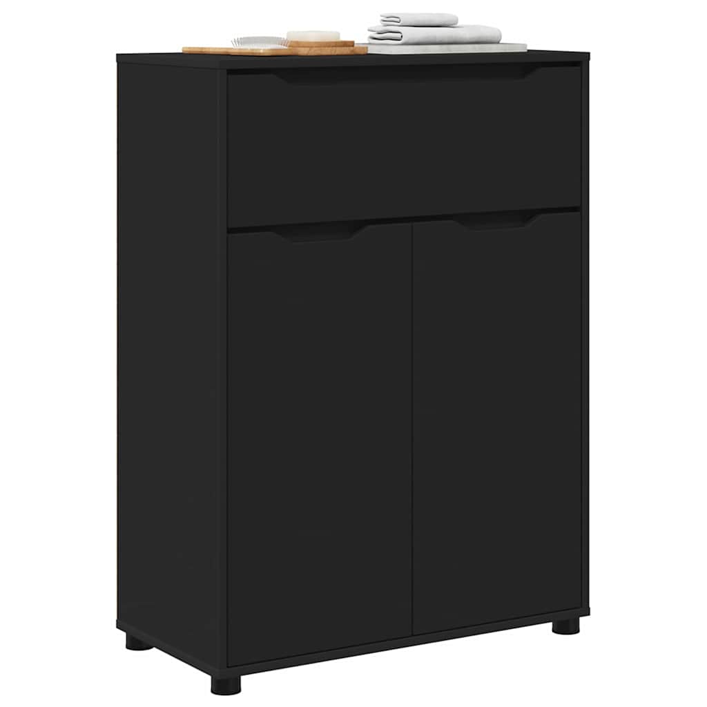 Mobile da Bagno Nero 72,5 x 36,5 x 100 cm Legno multistrato
