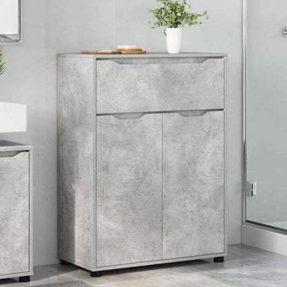 Mobile da Bagno con porta Grigio cemento 72,5 x 36,5 x 100 cm