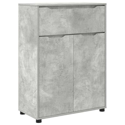 Mobile da Bagno con porta Grigio cemento 72,5 x 36,5 x 100 cm