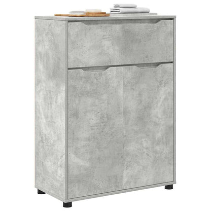Mobile da Bagno con porta Grigio cemento 72,5 x 36,5 x 100 cm