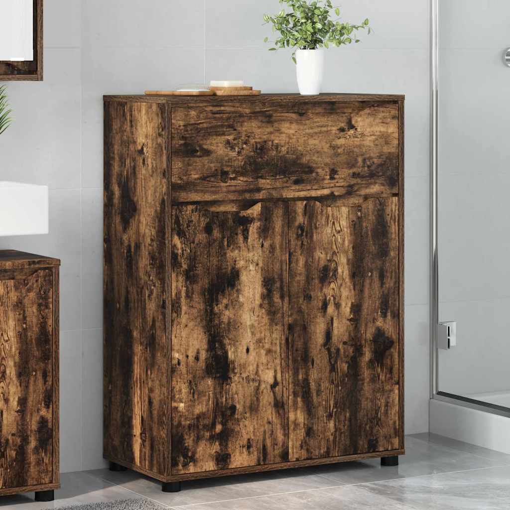 Mobile da Bagno con cassetto Rovere fumÃ© 72,5 x 36,5 x 100 cm
