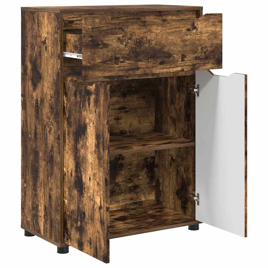 Mobile da Bagno con cassetto Rovere fumÃ© 72,5 x 36,5 x 100 cm