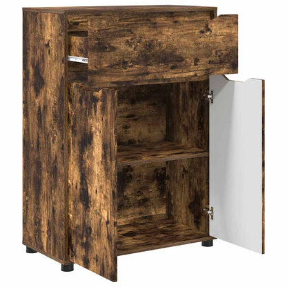 Mobile da Bagno con cassetto Rovere fumÃ© 72,5 x 36,5 x 100 cm