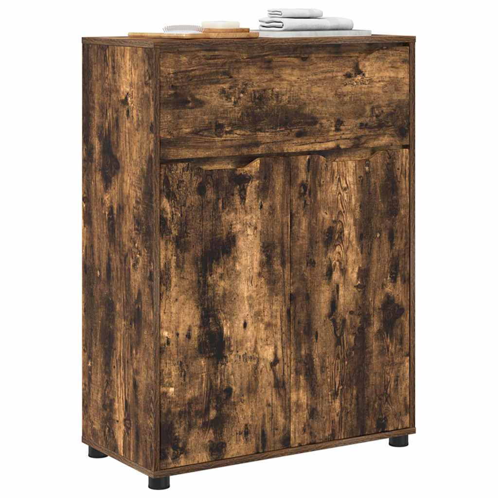 Mobile da Bagno con cassetto Rovere fumÃ© 72,5 x 36,5 x 100 cm