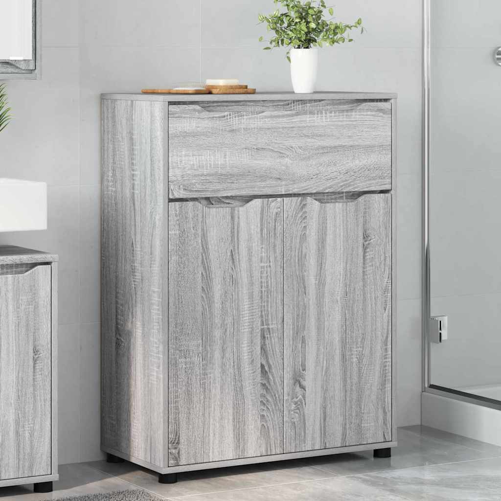 Mobile da Bagno con cassetto Grigio Sonoma 72,5 x 36,5 x 100 cm