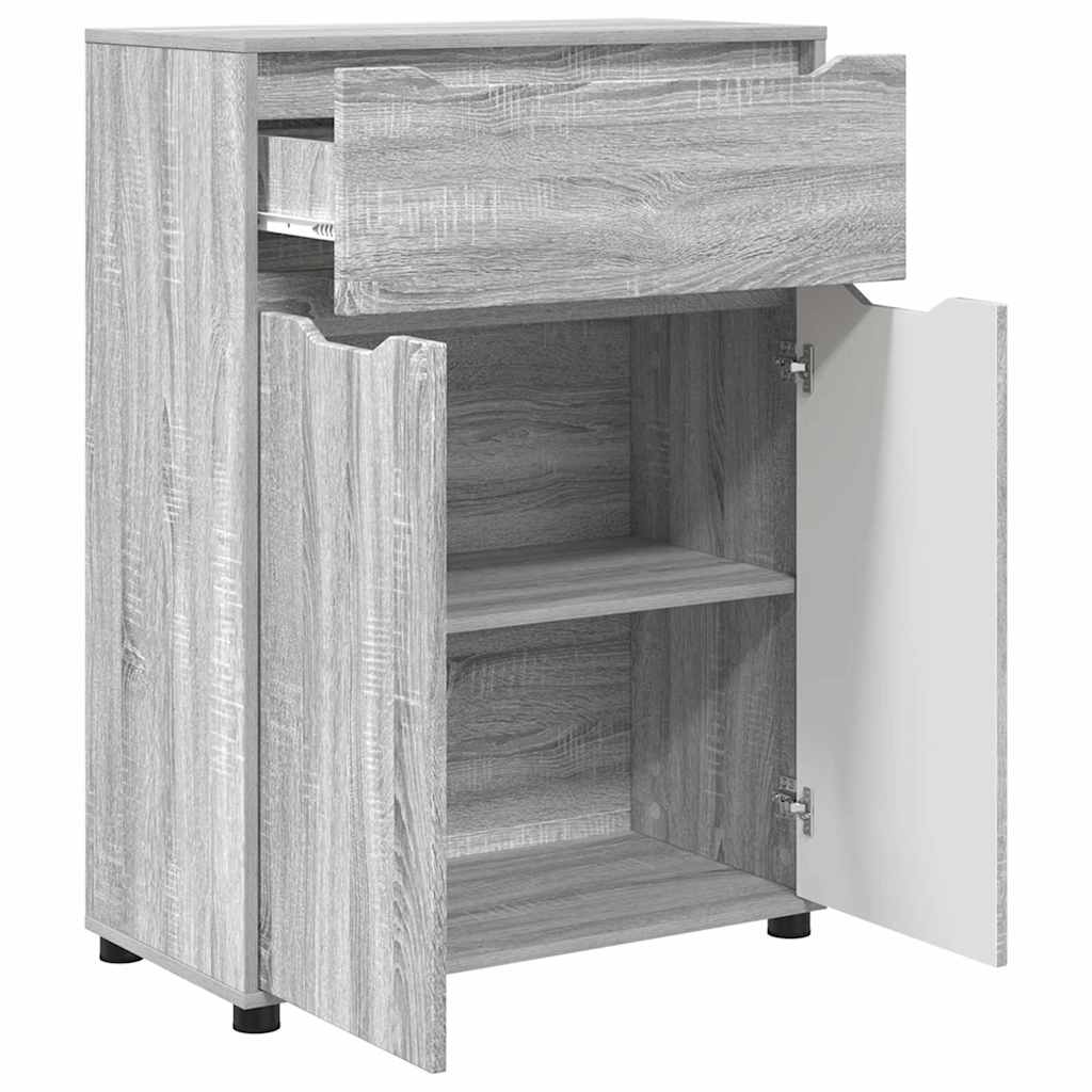 Mobile da Bagno con cassetto Grigio Sonoma 72,5 x 36,5 x 100 cm
