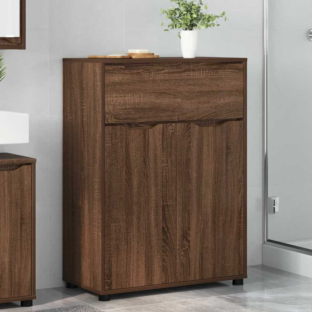 Mobile da Bagno con porta Rovere Marrone 72,5 x 36,5 x 100 cm