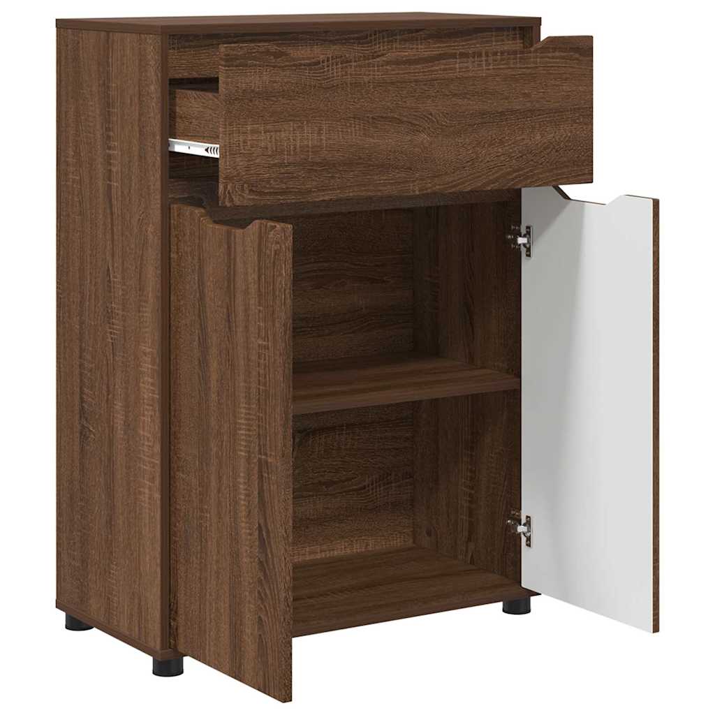 Mobile da Bagno con porta Rovere Marrone 72,5 x 36,5 x 100 cm