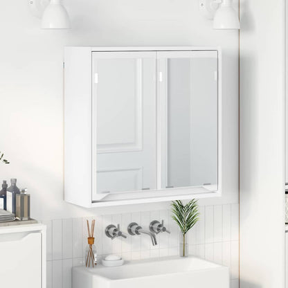 Mobiletto per specchio da bagno Bianco 60 x 20 x 60 cm