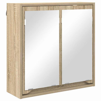 Mobiletto per specchio da bagno Rovere Sonoma 60 x 20 x 60 cm