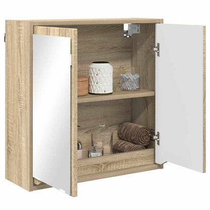 Mobiletto per specchio da bagno Rovere Sonoma 60 x 20 x 60 cm