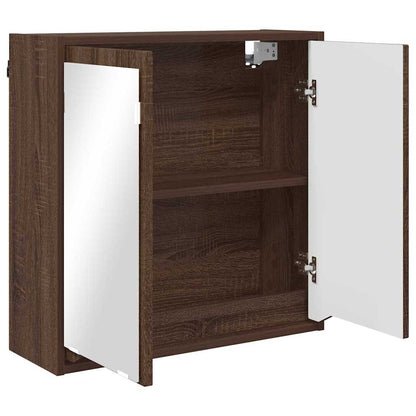 Mobiletto per specchio da bagno Rovere Marrone 60 x 20 x 60 cm