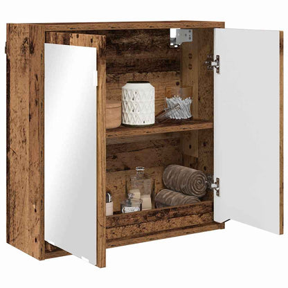 Mobiletto per specchio da bagno Legno vecchio 60 x 20 x 60 cm