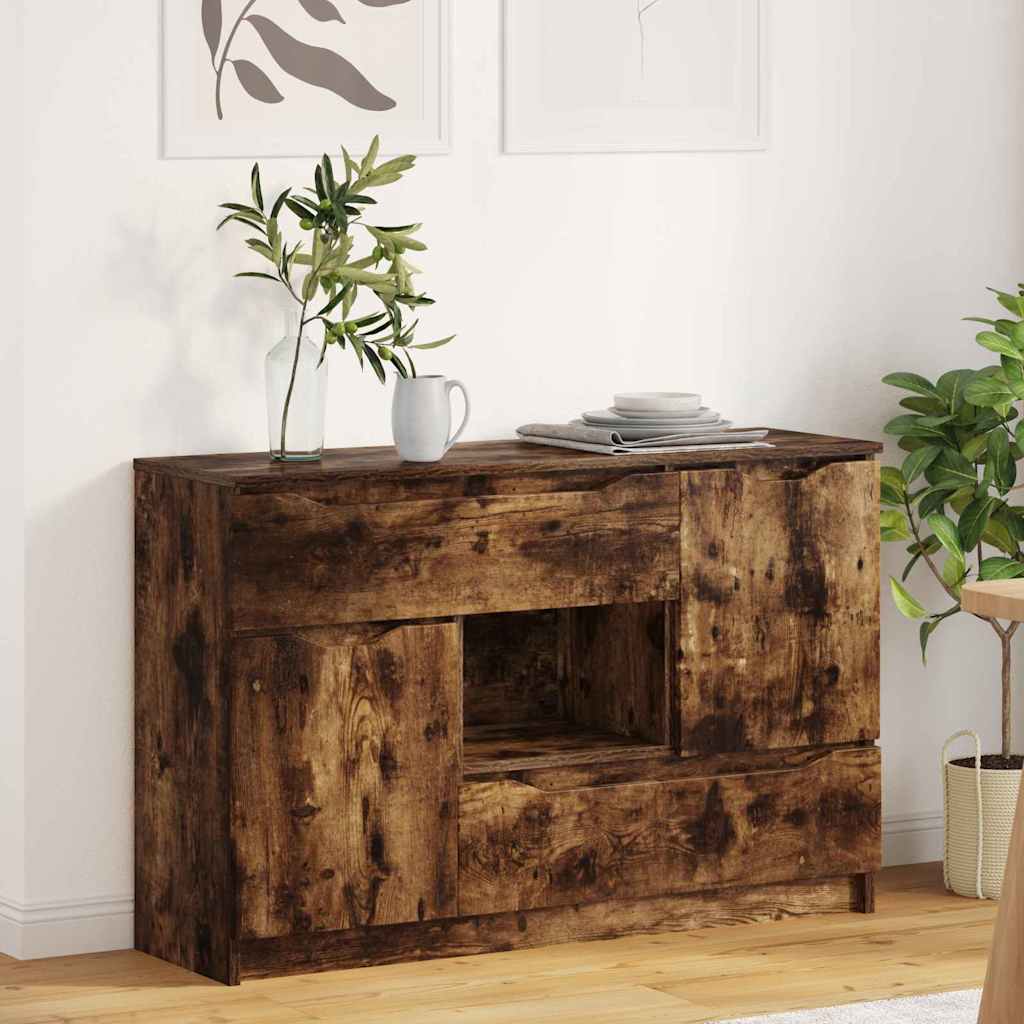 Credenza Rovere fumÃ© 100 x 30 x 65,6 Legno multistrato