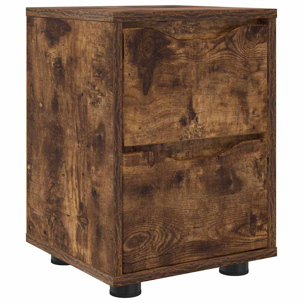 Comodino Rovere fumÃ© 30,5 x 30 x 43 cm Legno multistrato