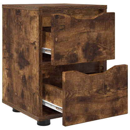 Comodino Rovere fumÃ© 30,5 x 30 x 43 cm Legno multistrato