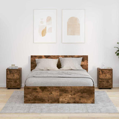 Comodini 2 pcs Rovere fumÃ© 30,5 x 30 x 43 cm Legno multistrato