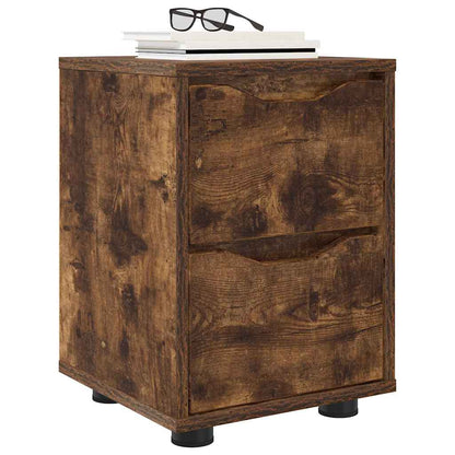 Comodini 2 pcs Rovere fumÃ© 30,5 x 30 x 43 cm Legno multistrato