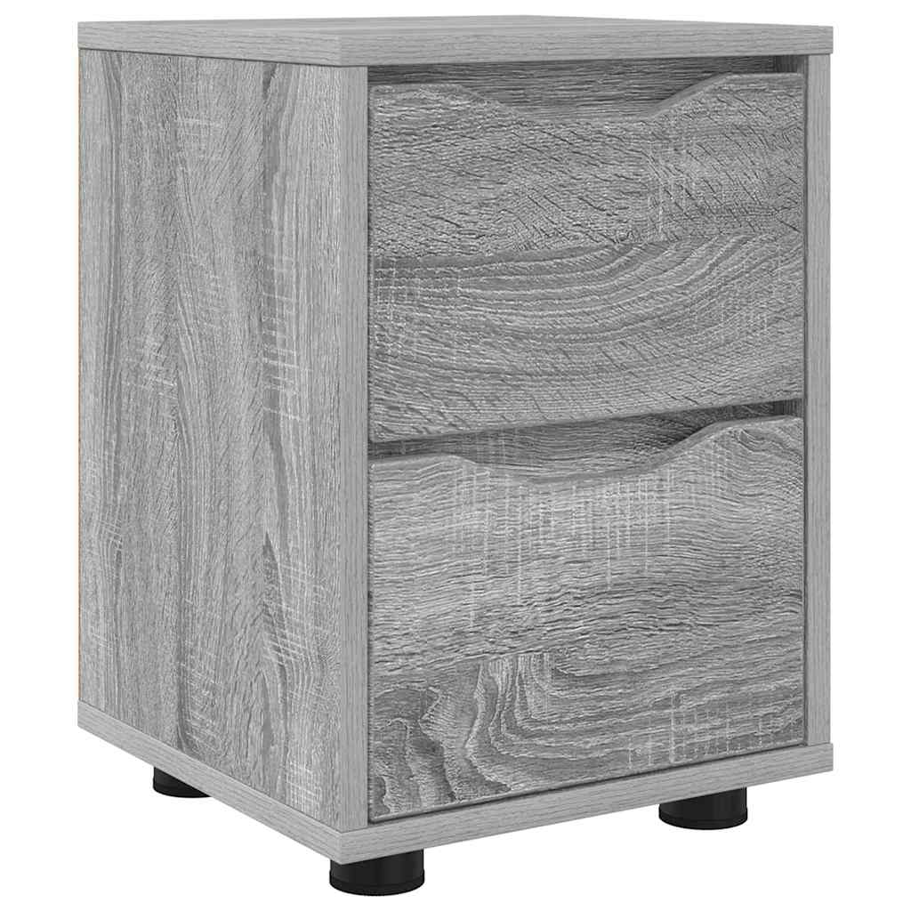 Comodino Grigio Sonoma 30,5 x 30 x 43 cm Legno multistrato