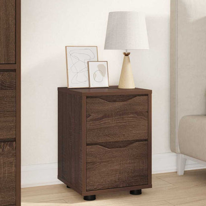 Comodino Rovere Marrone 30,5 x 30 x 43 cm Legno multistrato