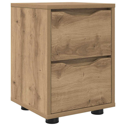 Comodino Rovere artigianale 30,5 x 30 x 43 cm Legno multistrato