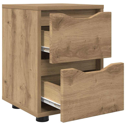 Comodino Rovere artigianale 30,5 x 30 x 43 cm Legno multistrato
