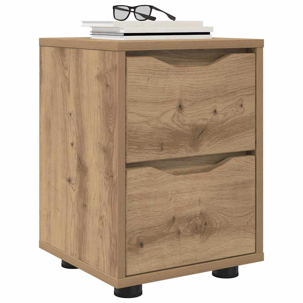 Comodino Rovere artigianale 30,5 x 30 x 43 cm Legno multistrato