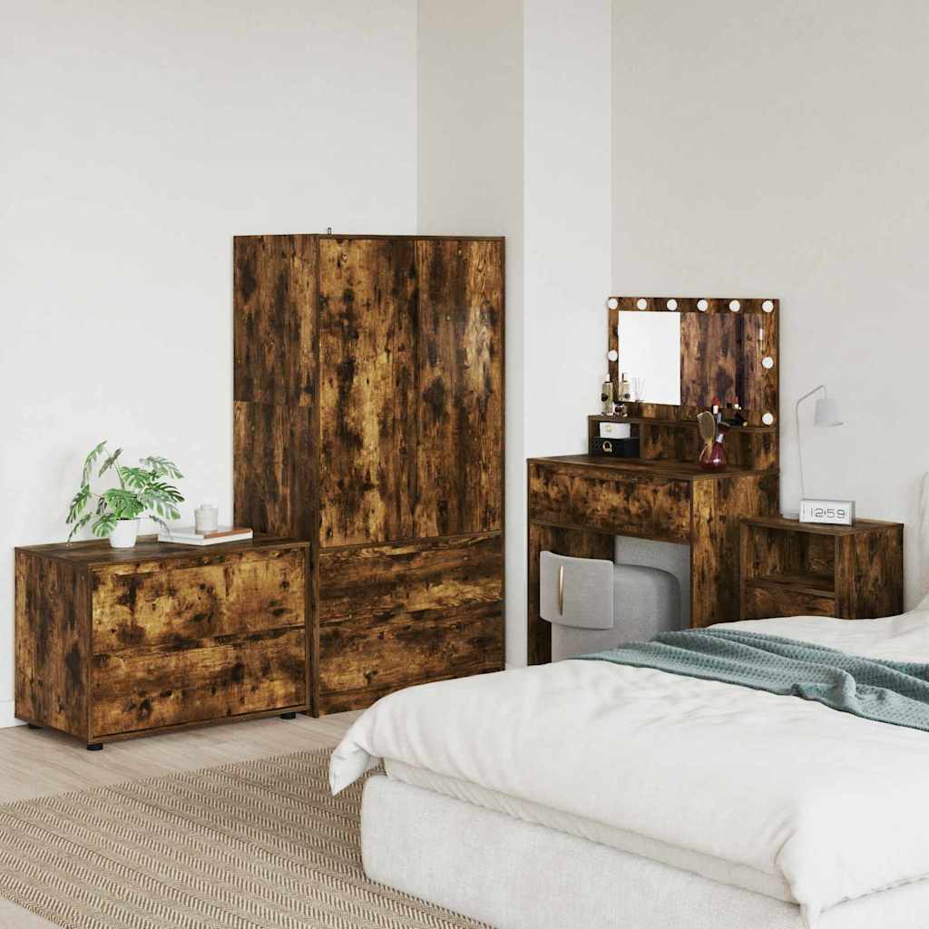 Armadio Rovere fumÃ© 80 x 48 x 57 cm Legno multistrato