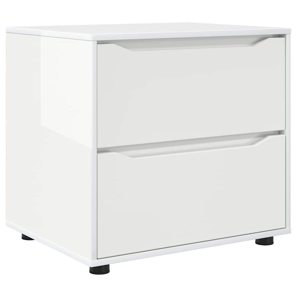 Armadio Bianco Lucido 60 x 48 x 57 cm Legno multistrato