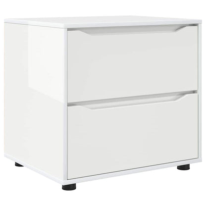 Armadio Bianco Lucido 60 x 48 x 57 cm Legno multistrato