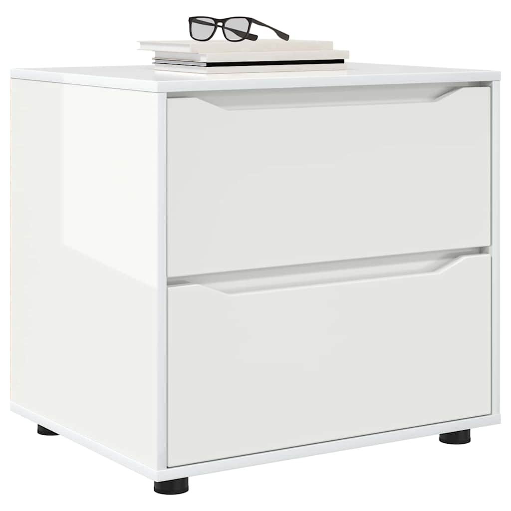 Armadio Bianco Lucido 60 x 48 x 57 cm Legno multistrato