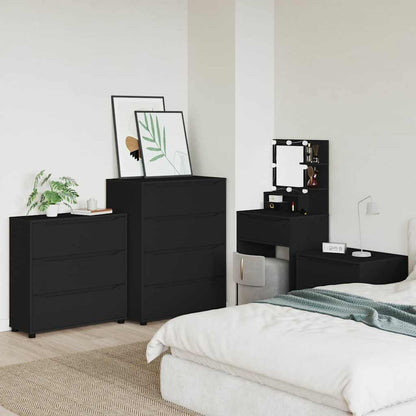 Armadio Nero 80 x 31 x 81 cm Legno multistrato
