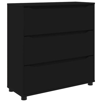 Armadio Nero 80 x 31 x 81 cm Legno multistrato