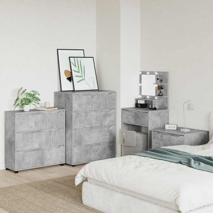 Armadio Grigio cemento 80 x 31 x 81 cm Legno multistrato