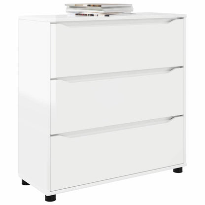 Armadio Bianco Lucido 80 x 31 x 81 cm Legno multistrato