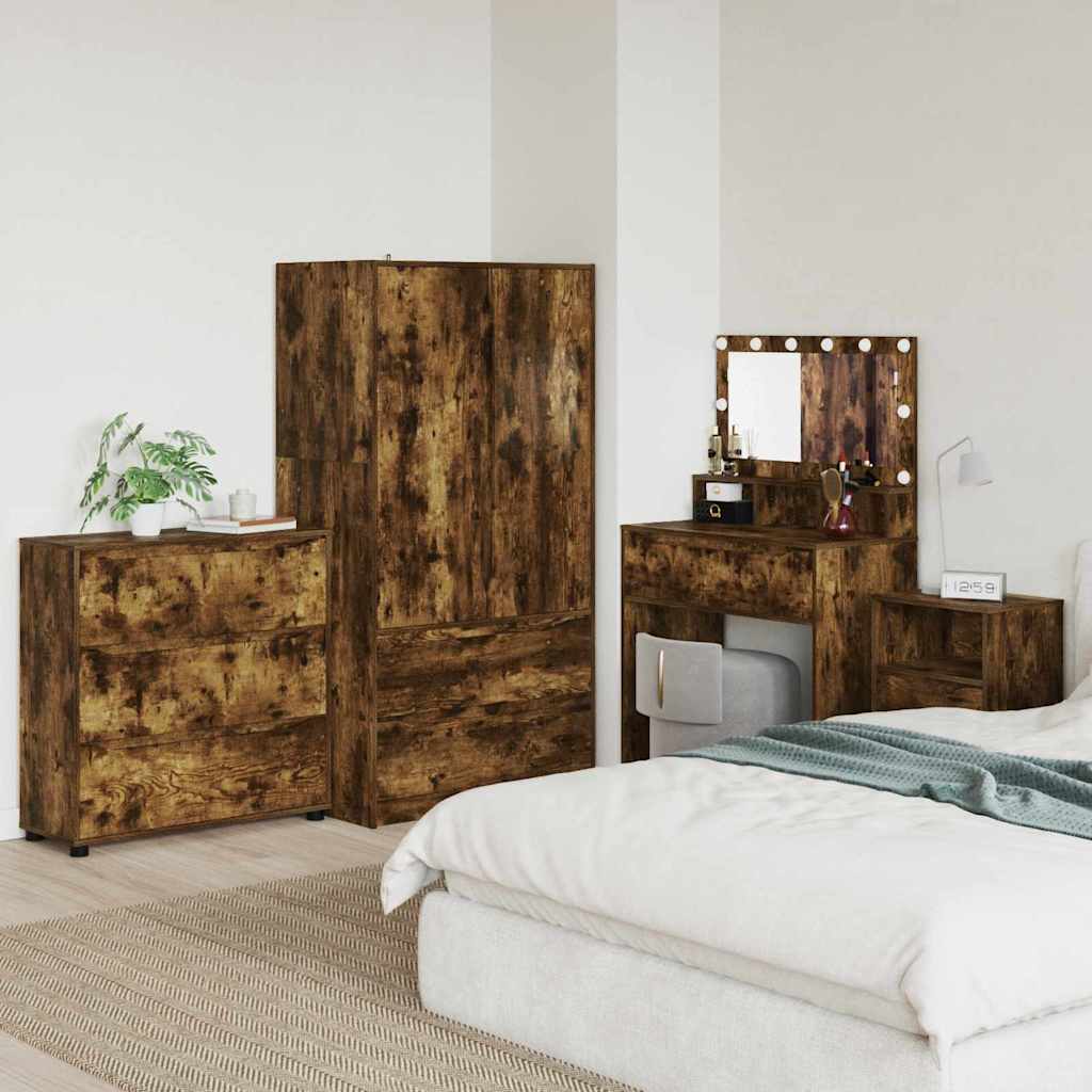 Armadio Rovere fumÃ© 80 x 31 x 81 cm Legno multistrato