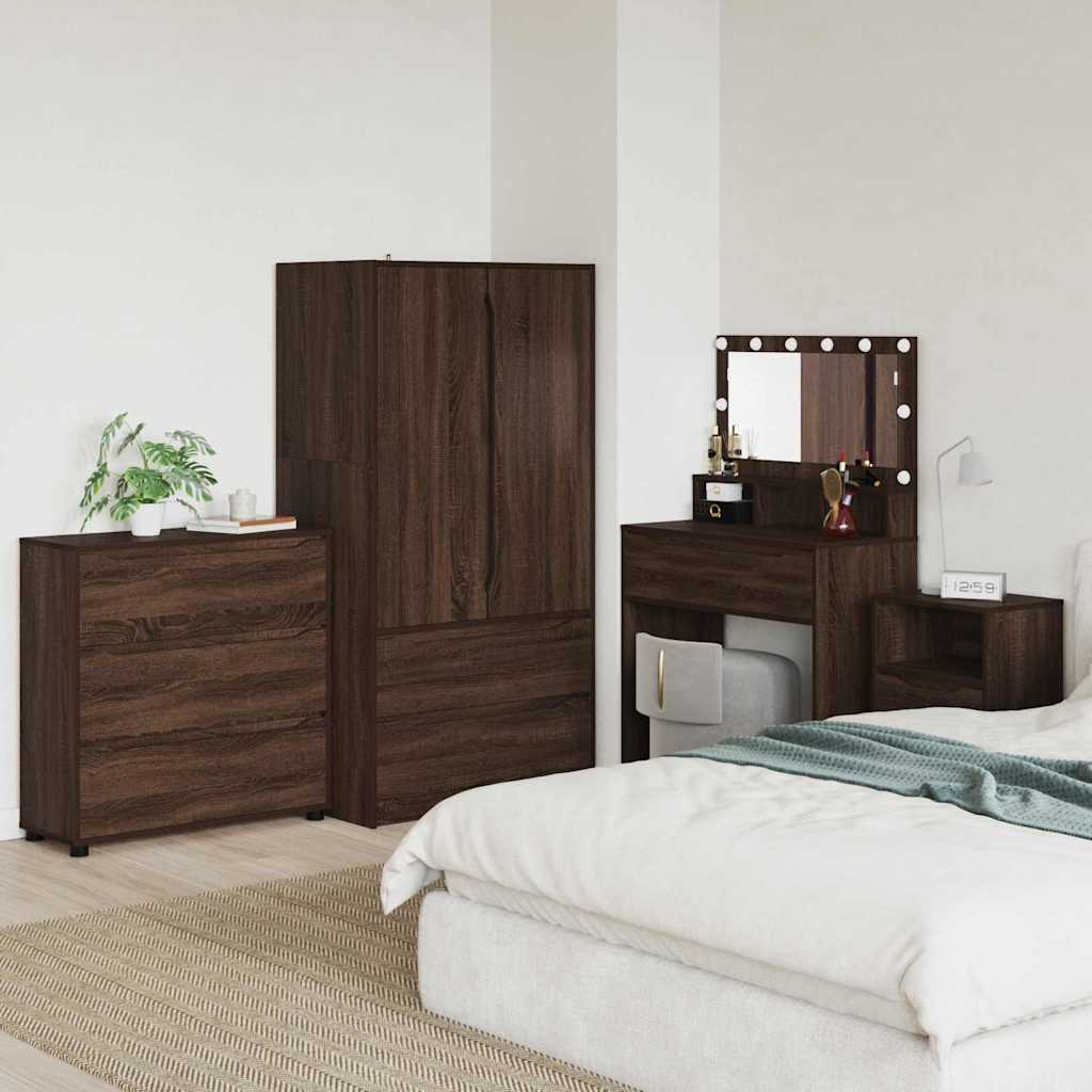 Armadio Rovere Marrone 80 x 31 x 81 cm Legno multistrato