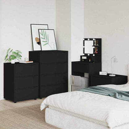 Armadio Nero 60 x 48 x 81 cm Legno multistrato