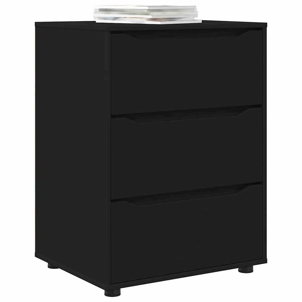Armadio Nero 60 x 48 x 81 cm Legno multistrato