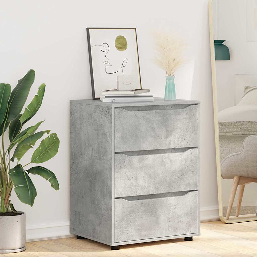 Armadio Grigio cemento 60 x 48 x 81 cm Legno multistrato