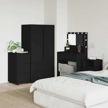 Armadio Nero 40 x 48 x 81 cm Legno multistrato
