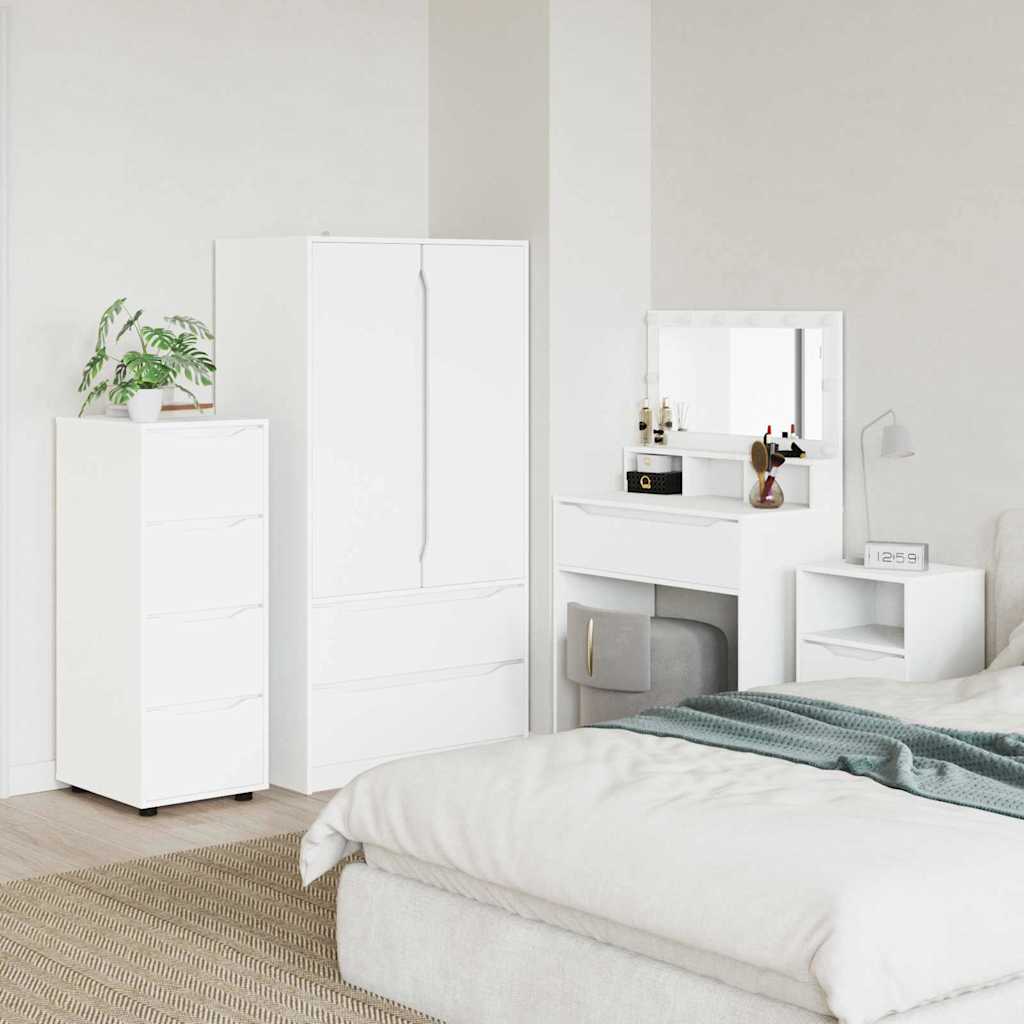 Armadio Bianco 40 x 48 x 105 cm Legno multistrato