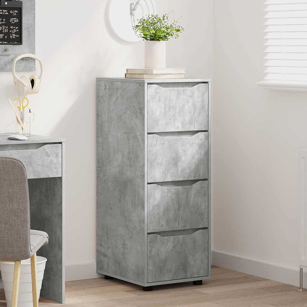 Armadio Grigio cemento 40 x 48 x 105 cm Legno multistrato